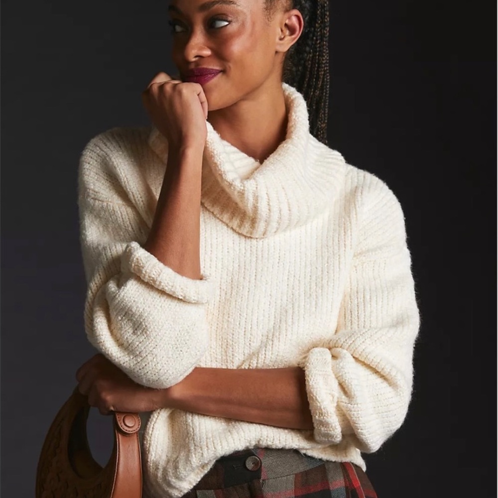 🤍 Anthropologie Pilcro Pullover Turtleneck Sweater
